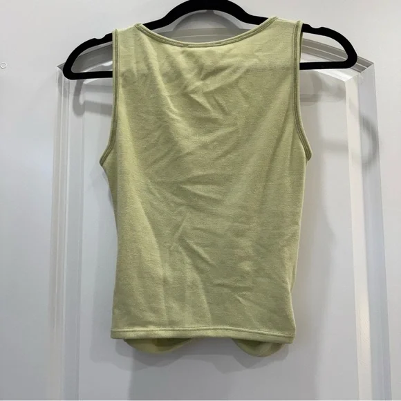 LUSH Women's Green Twist Front Top - Picture 2 of 5